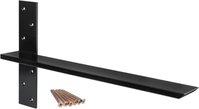 Aanrecht Ondersteuning Beugel - Drijvende Plank Steun - Verborgen Aanrecht Steunen - Niet-opdringerig Ontwerp - Set van 2 18 Inch