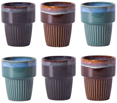 Cookinglife Koffiekopjes - Horizon - 200 ml - 6 stuks