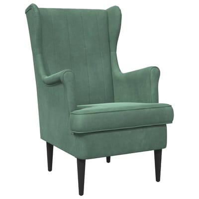 vidaXL - Fauteuil - Zeegroen - Fluweel