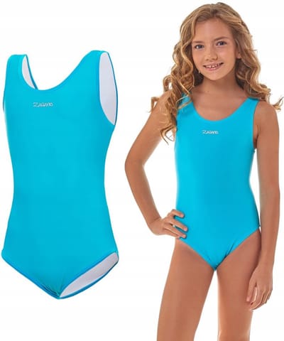 ZAGANO - Badpak Meisjes - Maat 116 - Sneldrogende - Sport Badpak - Strandshort Meisjes