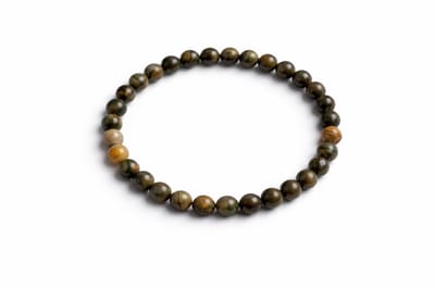 Grijze Opaal Armband 6 mm – Natuursteen – Diameter 17 cm – Opaal Kralen – Unisex