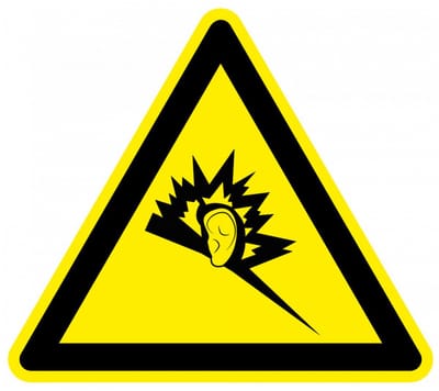Waarschuwingsbord geluidsoverlast - kunststof 100 mm