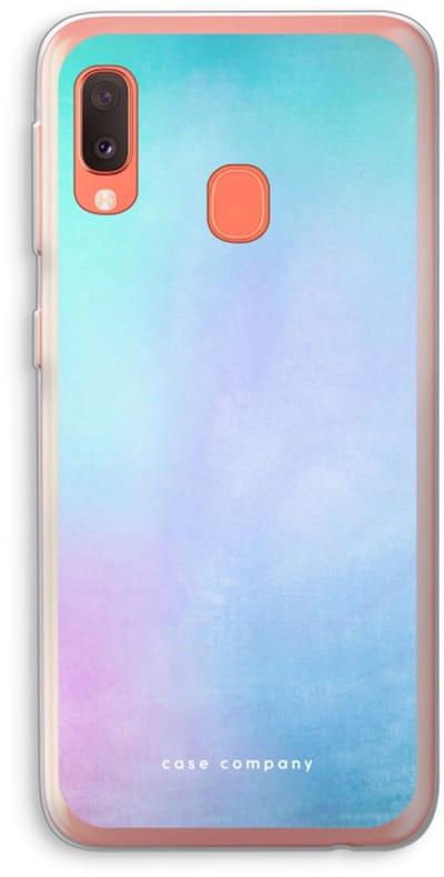 Case Company® - Hoesje geschikt voor Samsung Galaxy A20e hoesje - Mist pastel - Soft Cover Telefoonhoesje - Bescherming aan alle Kanten en Schermrand