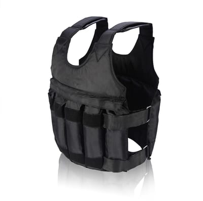 Dailygoods- Gewichtsvest 50 kg belastbaar - Verstelbaar gewicht - Premium kwaliteit - Schokabsorberend - Slijtvast - Comfortabele schouderband - Gewichtvest