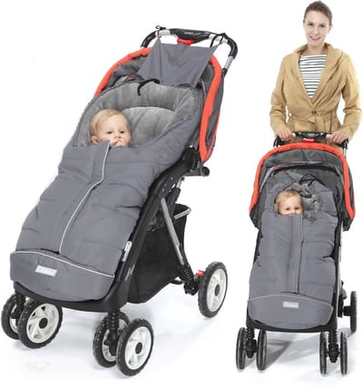 Warme Wintervoetenzak voor Kinderwagens - Waterdicht, Dikke Thermofleece Baby Voetenzak