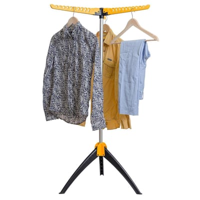 Stevig Inklapbaar Droogrek - Staand Kleding Wasdroogrek - Wasrek Voor 63 Kleding Hangers - Droogtoren 2 Volle Wastrommels - Opklapbaar