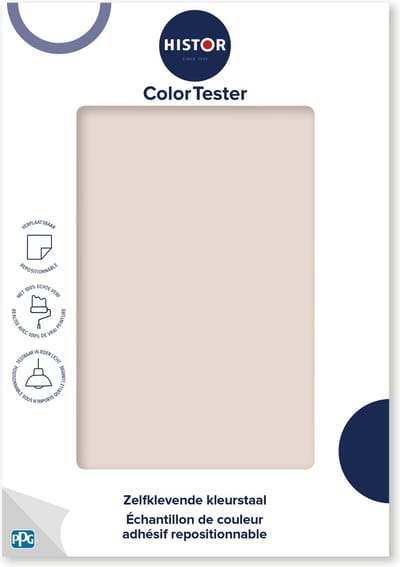 Histor Kleurtester Mat - Dekkend - Makkelijk te Verwijderen - Kleurecht - Peach Pudding - Beige