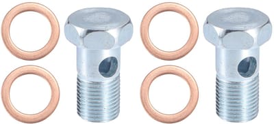 Dailygoods- Schroeven Set 38mm Lengte - Motorfiets Holle Schroeven - Zilveren Kleur - 6 Stuks - Precisiebewerkt - Duurzaam Metaal - Motorfiets Bouten