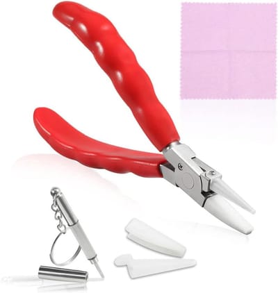 SPEEDWOX 15,2 cm nylon ronde neus bril reparatie tang roestvrij staal optische brilmontuur reparatie klem met schroevendraaier en brillendoekje