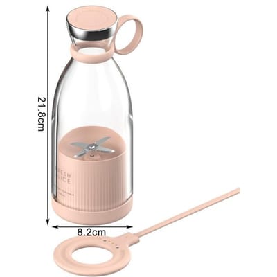 Presse-agrumes électrique Portable, Mini mélangeur de fruits Usb, extracteur de fruits, aliments, Milkshake, Machine multifonction pour jus rose