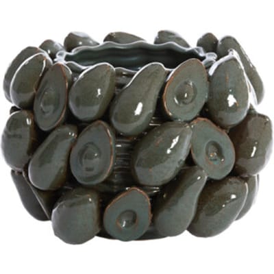 Light & Living vaas deco Ø31,5x23 cm avocado keramiek +groen