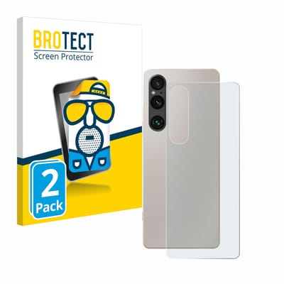 BROTECT - Screenprotector voor Sony Xperia 1 V (Achterkant) - Folie Beschermfolie matte 2 Stuks