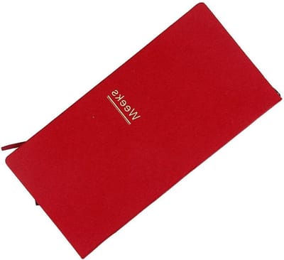 Weekplanner Agenda - Jaar Maand Plan - Afspraken Organiseren - Ongedateerde Planner - A6 Formaat - Rood