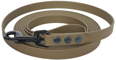 Hondenlijn - BioThane® - Olijfgroen - 10 meter - 16mm - Middelgrote hond
