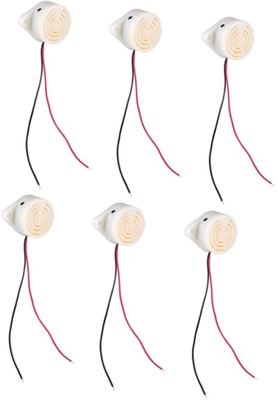 Elektronische Zoemer - Piezo Zoemer - Melding Geven - Actief Signaal - 4.8x3 cm - Zwart