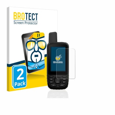 BROTECT - Screenprotector voor Garmin GPSMAP 66s / 66st - Folie Beschermfolie transparant 2 Stuks