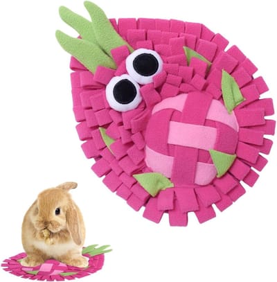Honden Snuffelmat - Interactief Voer - Mentale Stimulatie - Versterkte Pluche Constructie - 25 x 20 x 3 cm - Pitaya