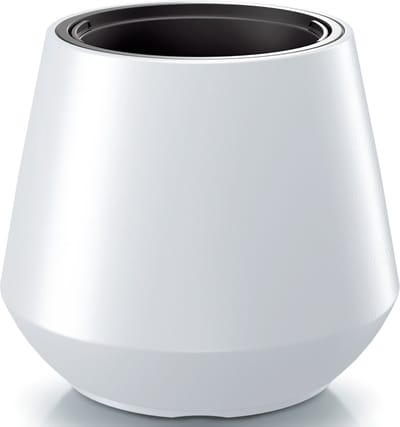 Prosperplast Plantenpot Sevilla - buiten/binnen - kunststof - wit - D44xH44 cm - bloempot met binnenpot