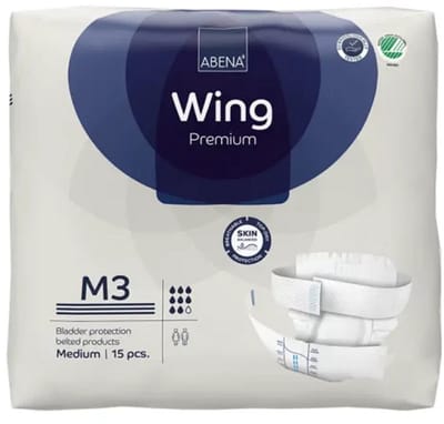 Abena Wing Premium 3 Medium - 8 paquets de 14 protections