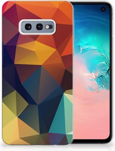 Samsung Galaxy S10e TPU Hoesje Polygon Color