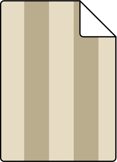 Proefstaal ESTAhome behang strepen donker beige - 26.5 x 21 cm - 131212-S