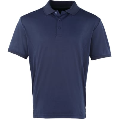 Premier Heren Coolchecker Pique korte mouw Polo T-Shirt (Marine)