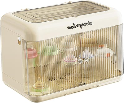 Flessen Opbergdoos - Babyvoeding Organizer - Flessen Schoon Houden - 360 Graden Afdichting - 43.6 x 27 x 30.5 cm