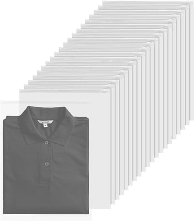 Herbruikbare Ritszakken - Opbergzakken Kleding - Reizen Organiseren - Mat Waterdicht Ontwerp - 30 x 40 cm - Frosted Clear
