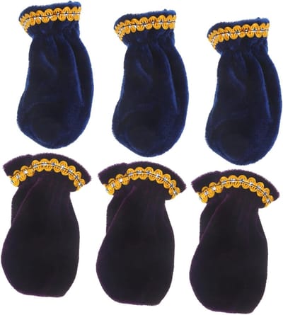 Pedaal Beschermhoezen - Muziek Accessoires - Piano Spelen - Zachte Herbruikbare Stijl - 6 Stuks - Donkerblauw Paars