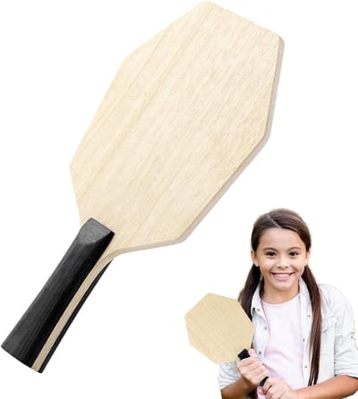 Tafeltennis Rek - Houten Basis - Sport Spel - Zeshoekige Vorm - 25.5 x 15.5 cm - Meerkleurig