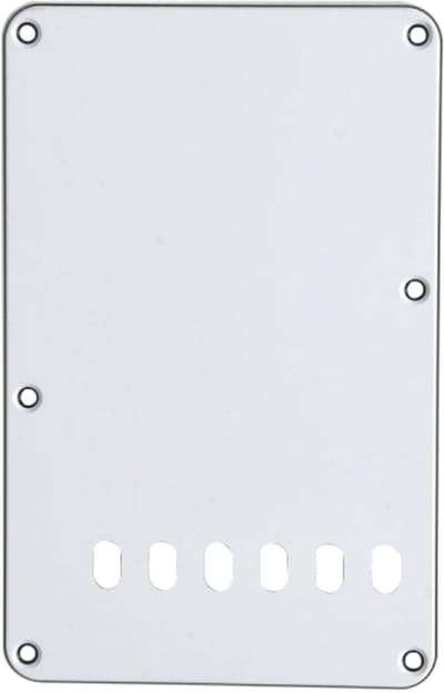Göldo Tremolo Backplate 3-ply WH wit - Gitaaronderdeel