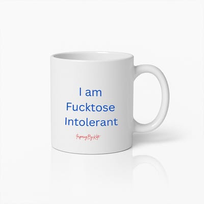 Grappige Ik Ben Fructose Intolerant Mok – Uniek Cadeau Voor Voedselallergie Bewustzijn