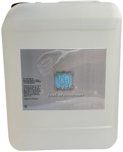 Body & Body Massage olie neutraal - SNEL AFSPOELBAAR - 5 Liter - Neutrale Massageolie - Voor elk huidtype - Parabeenvrij