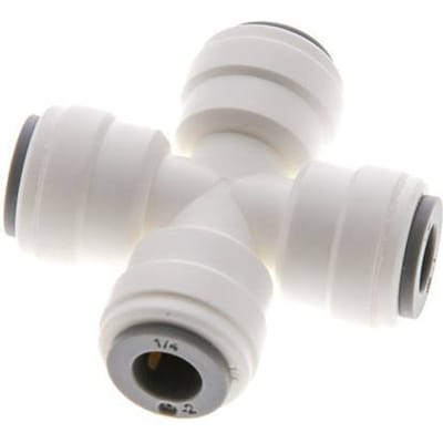 1/4'' Cross POM Insteekfitting FDA EPDM [2 Stuks]