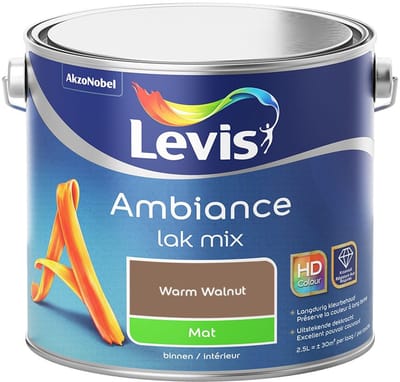 Levis - Ambiance Lak Mat Mix - Warm Walnut - Mengverf - 2,5 L