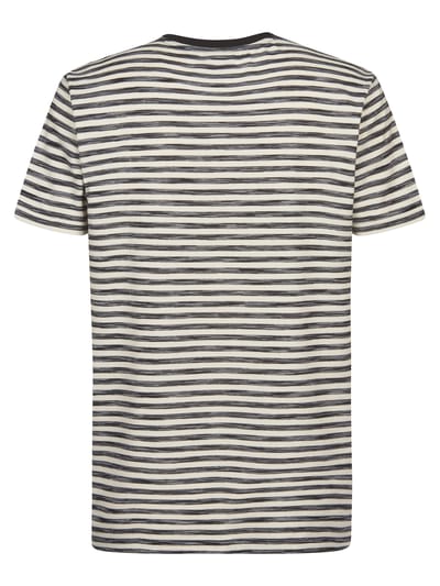 Petrol Industries - Heren Gestreept T-shirt Ceniza - Zwart - Maat S