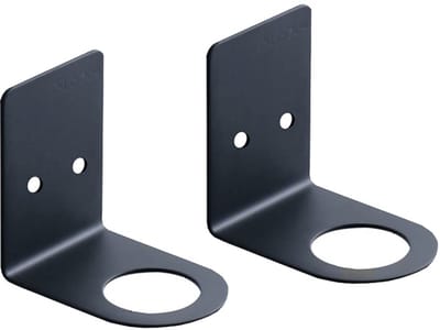 Ynkkvre - Zeephouder - Wandzeepdispenser - Muurbeugel - Handpomphouder - Badkamerorganizer - Roestvrij Staal & Waterbestendig Design - 2 Gaten voor Universele Flessen - Eenvoudige Opklapbare Montage - Bespaart Aanrechtoppervlak
