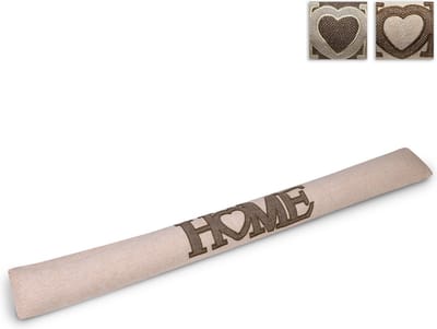 Beautissu Tochtstopper Deur Tuuli HE - 8 x 90 cm – Tochthond Natuur – Tochtkussen voor Deur en Ramen - Tochtrol