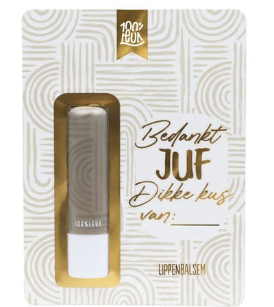 100%LEUK - Lippenbalsem - Juf