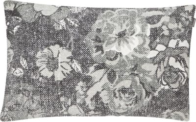 Vintage Flower Grijs Kussen | 40 X 60 | Sierkussen Voor Woonkamer Of Slaapkamer