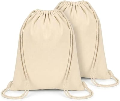 Waterdichte Drawstring Rugzak voor Kinderen - Grote Capaciteit Sporttas voor Zwemmen en Strandactiviteiten, Wit en Casual Design