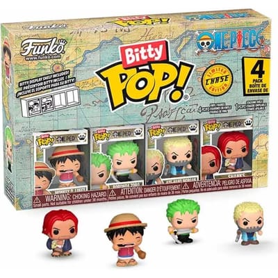 One Piece Luffy (Bitty Pop!) vinylfiguurtjes (Set van 4) Unisex Funko Pop! - Neutraal - Standard