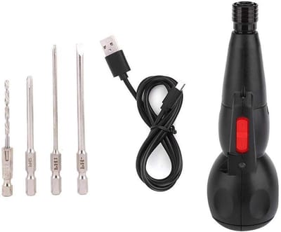 Elektrische Schroevendraaier - Accu Schroevendraaier - Klusjes Thuis - Geïntegreerd LED Licht - 3.6V - Zwart
