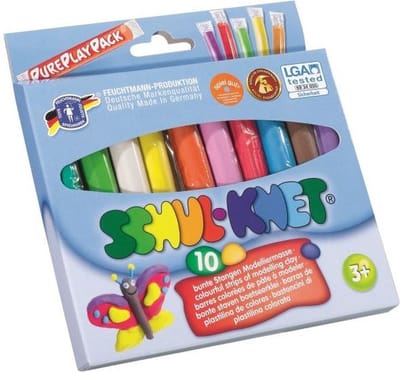 Schul-knet Basic Klei 10 Kleuren 180 Gram