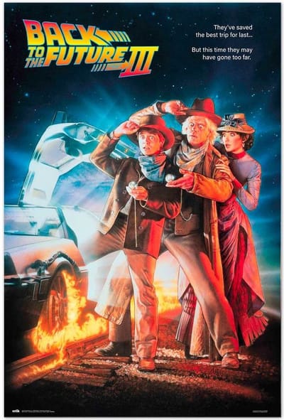 Back to the Future poster - Film - Delorean - Michael J. Fox - deel 3 - 61 x 91.5 cm