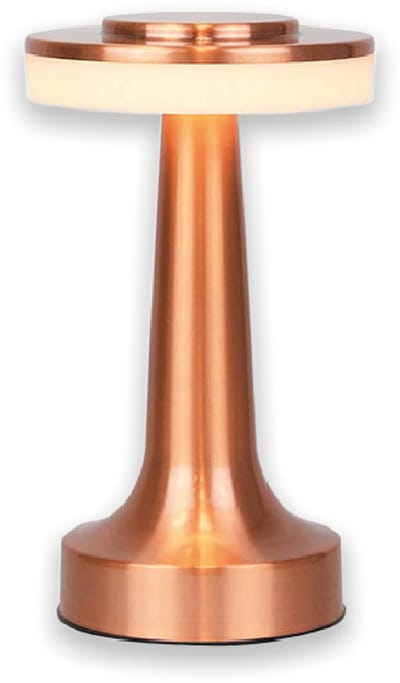 Luxus Europe - Tafellamp Touch Beau Rosé - Draadloze LED Tafellamp Binnen - USB-C Oplaadbaar - Touchbediening - Dimbaar - 3 Lichtkleuren
