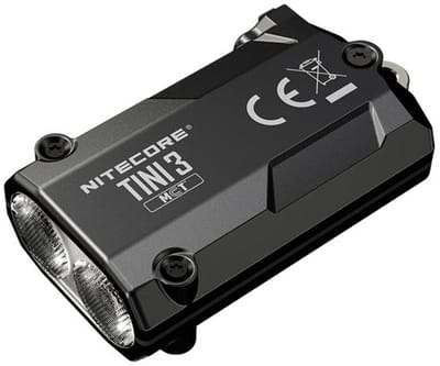 Nitecore TINI3 Sleutelhangerlamp Oplaadbaar Zwart