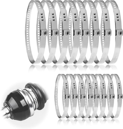 Verstelbare RVS Afdichtklemmen voor Tuinen, Zwembaden en Schouwen - 16 Stuks, 20-50/50-120mm