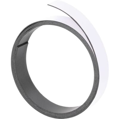 FRANKEN Magneetband, (L)1,000 x (D)15 x (H)1 mm, wit