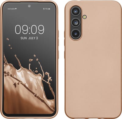 kwmobile telefoonhoesje geschikt voor Samsung Galaxy A54 5G - Hoesje voor smartphone - Back cover in metallic goud